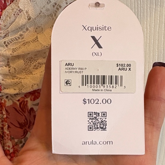 ARULA Pink and Cream Floral Mini Dress - Picture 8 of 8